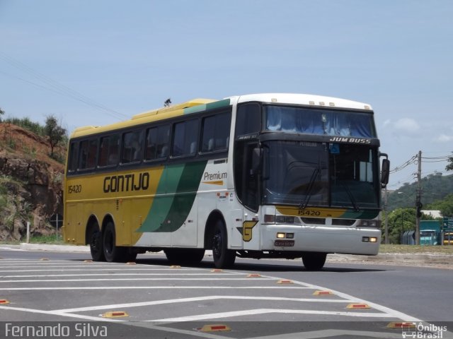 Empresa Gontijo de Transportes 15420 na cidade de Sapucaia, Rio de Janeiro, Brasil, por Fernando Silva. ID da foto: 3024121.