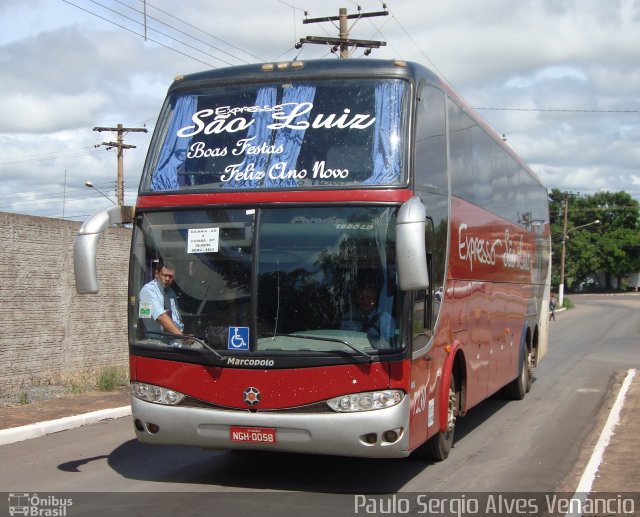 Expresso São Luiz 7230 na cidade de Cuiabá, Mato Grosso, Brasil, por Paulo Sergio Alves Venancio. Número da foto: #3024353.