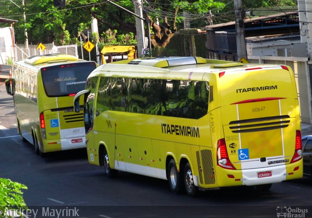 Viação Itapemirim 60647 na cidade de Belo Horizonte, Minas Gerais, Brasil, por Andrey Gustavo. ID da foto: 3024857.