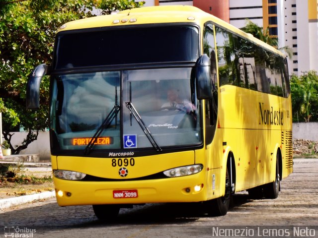 Viação Nordeste 8090 na cidade de Fortaleza, Ceará, Brasil, por Nemezio Lemos Neto. Número da foto: #3023478.