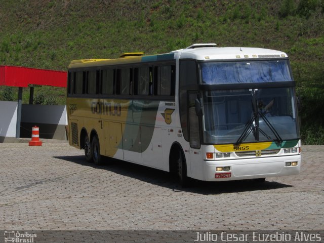 Empresa Gontijo de Transportes 5855 na cidade de João Monlevade, Minas Gerais, Brasil, por Julio Cesar Euzebio Alves. ID da foto: 3049102.