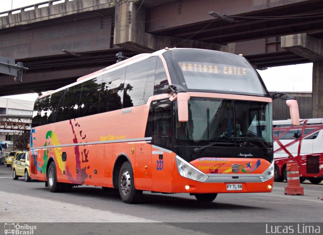 Chilebus Internacional 221 na cidade de Rio de Janeiro, Rio de Janeiro, Brasil, por Lucas Lima. Número da foto: #3048023.