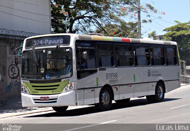 Transportes América B19598 na cidade de Rio de Janeiro, Rio de Janeiro, Brasil, por Lucas Lima. Número da foto: #3048184.