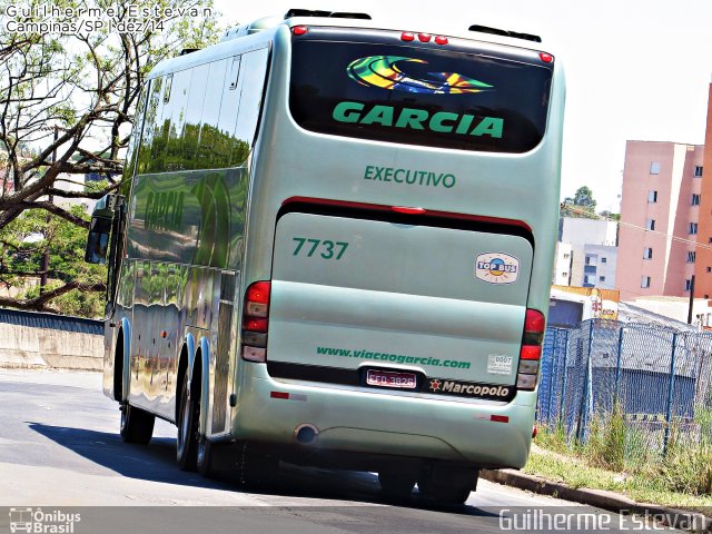 Viação Garcia 7737 na cidade de Campinas, São Paulo, Brasil, por Guilherme Estevan. ID da foto: 3048045.