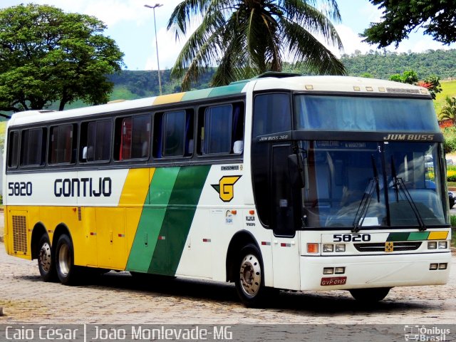 Empresa Gontijo de Transportes 5820 na cidade de João Monlevade, Minas Gerais, Brasil, por Caio César de Freitas Lopes. ID da foto: 3048976.