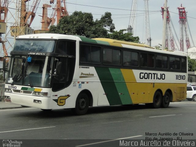 Empresa Gontijo de Transportes 11310 na cidade de Rio de Janeiro, Rio de Janeiro, Brasil, por Marco Aurélio de Oliveira. ID da foto: 3047077.