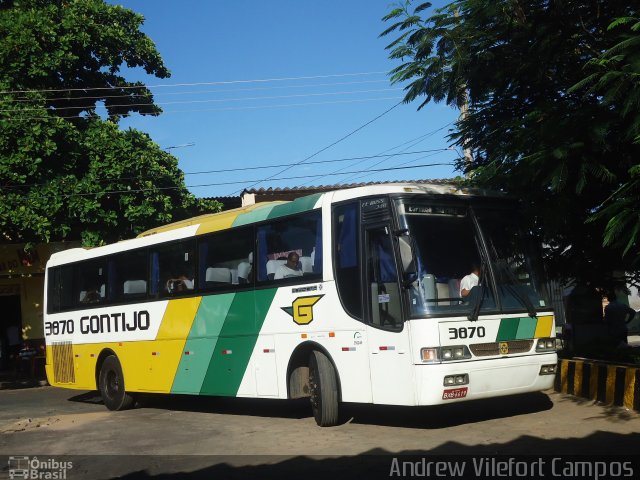 Empresa Gontijo de Transportes 3870 na cidade de Pirapora, Minas Gerais, Brasil, por Andrew Campos. ID da foto: 3048098.