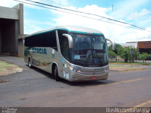 Viação Garcia 7396 na cidade de Apucarana, Paraná, Brasil, por Josino Vieira. ID da foto: 3047940.