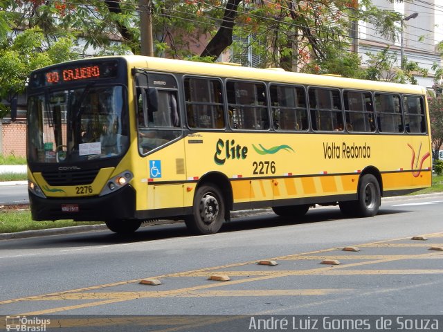 Viação Elite 2276 na cidade de Volta Redonda, Rio de Janeiro, Brasil, por André Luiz Gomes de Souza. ID da foto: 3049077.