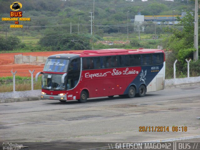 Expresso São Luiz 6900 na cidade de Aracaju, Sergipe, Brasil, por Gledson Santos Freitas. ID da foto: 3050362.