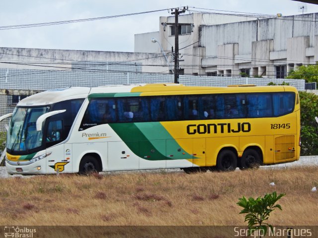 Empresa Gontijo de Transportes 18145 na cidade de Aracaju, Sergipe, Brasil, por Sergio Marques . Número da foto: #3051767.