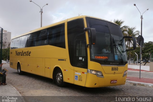 Viação Nordeste 8060 na cidade de Fortaleza, Ceará, Brasil, por [Leandro Sousa]. ID da foto: 3051229.