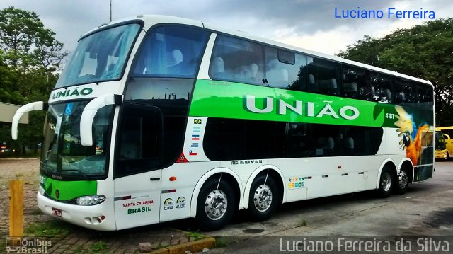 Empresa União de Transportes 4181 na cidade de São Paulo, São Paulo, Brasil, por Luciano Ferreira da Silva. ID da foto: 3049623.