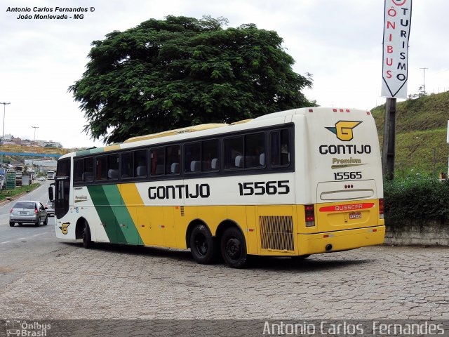 Empresa Gontijo de Transportes 15565 na cidade de João Monlevade, Minas Gerais, Brasil, por Antonio Carlos Fernandes. ID da foto: 3052260.