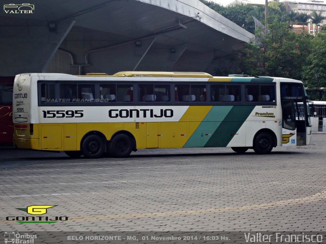 Empresa Gontijo de Transportes 15595 na cidade de Belo Horizonte, Minas Gerais, Brasil, por Valter Francisco. ID da foto: 3054121.