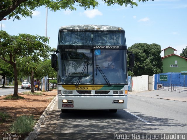 Empresa Gontijo de Transportes 15655 na cidade de Goiânia, Goiás, Brasil, por Paulo Henrique Claudino. ID da foto: 3053113.