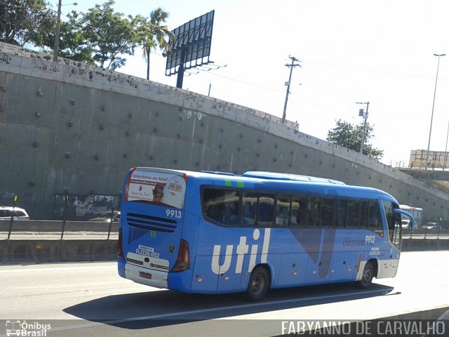 UTIL - União Transporte Interestadual de Luxo 9913 na cidade de Nova Iguaçu, Rio de Janeiro, Brasil, por Fabiano Magalhaes. Número da foto: #3053376.