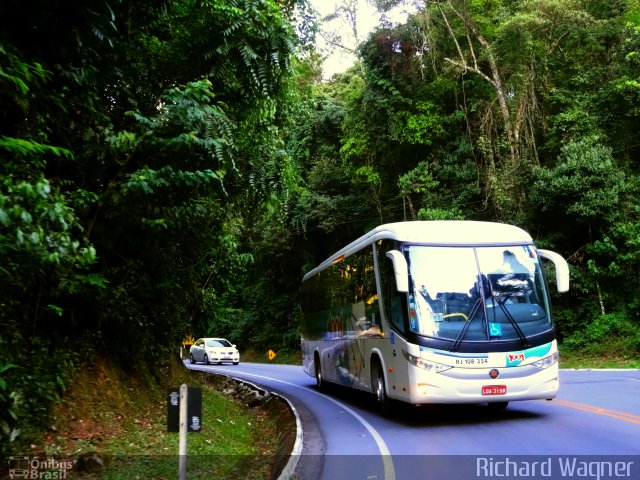 Auto Viação 1001 RJ 108.354 na cidade de Cachoeiras de Macacu, Rio de Janeiro, Brasil, por Richard Wagner. Número da foto: #3053942.