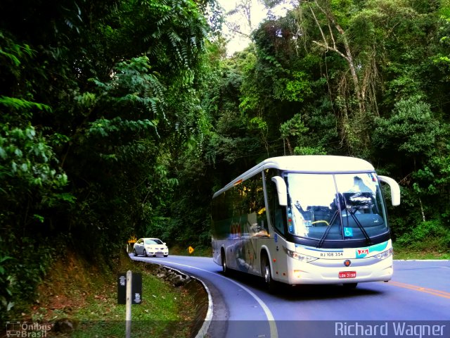 Auto Viação 1001 RJ 108.354 na cidade de Cachoeiras de Macacu, Rio de Janeiro, Brasil, por Richard Wagner. ID da foto: 3053942.