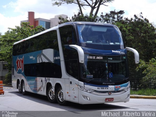 Auto Viação 1001 RJ 108.476 na cidade de São Paulo, São Paulo, Brasil, por Michael  Alberto Vieira. Número da foto: #3055829.
