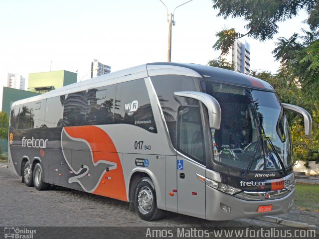 Fretcar 943 na cidade de Fortaleza, Ceará, Brasil, por Amós  Mattos. Número da foto: #3055378.
