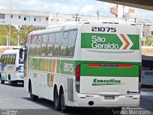 Cia. São Geraldo de Viação 21075 na cidade de Aracaju, Sergipe, Brasil, por Sergio Marques . ID da foto: 3056371.