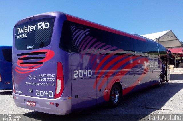 Twister Rio Transporte e Turismo 2040 na cidade de Casimiro de Abreu, Rio de Janeiro, Brasil, por Carlos Julio. Número da foto: #3054615.