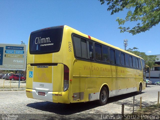 Viação Itapemirim 9703 na cidade de Campos dos Goytacazes, Rio de Janeiro, Brasil, por Lucas de Souza Pereira. ID da foto: 3055715.