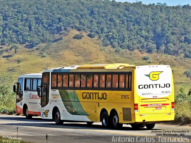 Empresa Gontijo de Transportes 11365 na cidade de João Monlevade, Minas Gerais, Brasil, por Antonio Carlos Fernandes. ID da foto: 3055485.