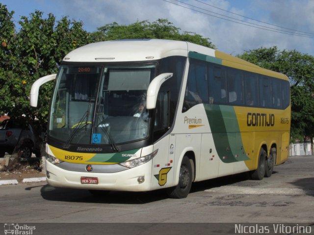 Empresa Gontijo de Transportes 18075 na cidade de Natal, Rio Grande do Norte, Brasil, por Nícolas Vitorino Lopes. ID da foto: 3055149.