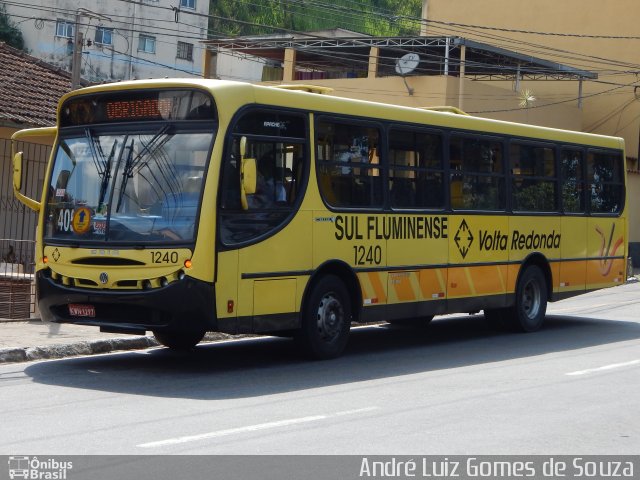 Viação Sul Fluminense 1240 na cidade de Volta Redonda, Rio de Janeiro, Brasil, por André Luiz Gomes de Souza. Número da foto: #3055349.