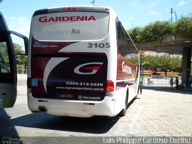Expresso Gardenia 3105 na cidade de Belo Horizonte, Minas Gerais, Brasil, por Luis Philippe Cardoso Coelho. Número da foto: #3055917.