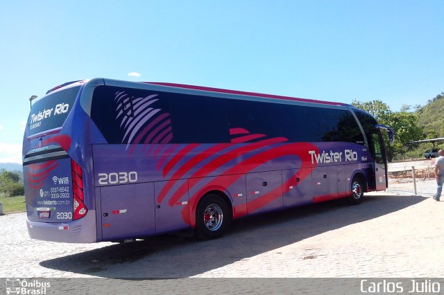 Twister Rio Transporte e Turismo 2030 na cidade de Casimiro de Abreu, Rio de Janeiro, Brasil, por Carlos Julio. Número da foto: #3054620.