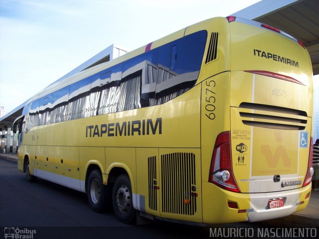 Viação Itapemirim 60575 na cidade de Belo Horizonte, Minas Gerais, Brasil, por Maurício Nascimento. ID da foto: 3057488.