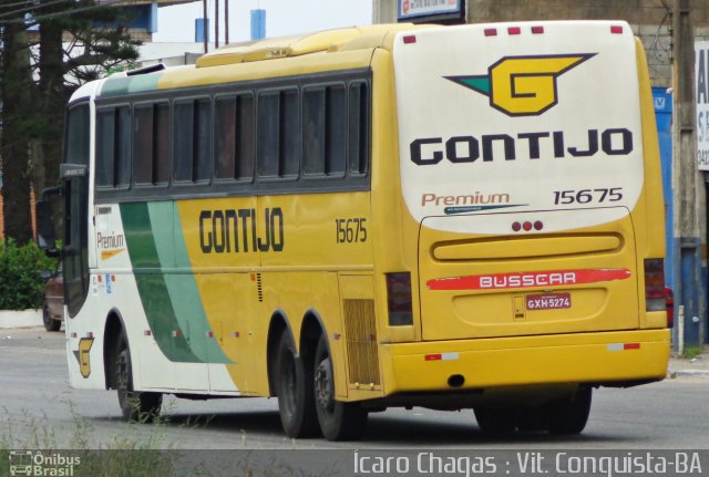 Empresa Gontijo de Transportes 15675 na cidade de Vitória da Conquista, Bahia, Brasil, por Ícaro Chagas. ID da foto: 3059606.