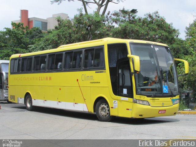 Viação Itapemirim 9701 na cidade de São Paulo, São Paulo, Brasil, por Erick Dias. ID da foto: 3058549.