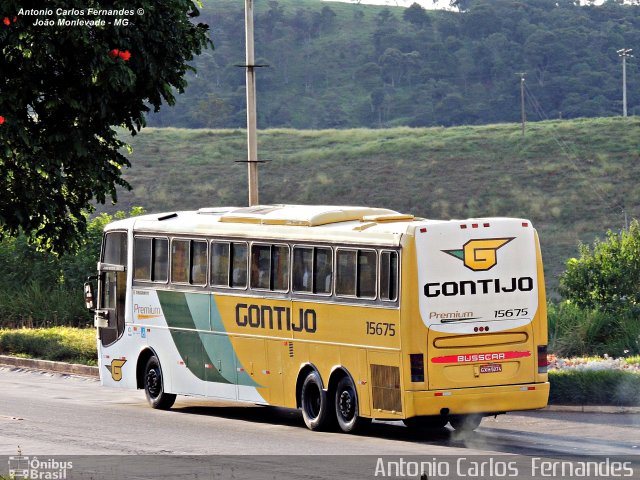 Empresa Gontijo de Transportes 15675 na cidade de João Monlevade, Minas Gerais, Brasil, por Antonio Carlos Fernandes. ID da foto: 3058143.