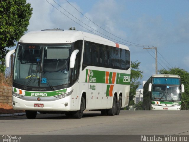 Cia. São Geraldo de Viação 21250 na cidade de Natal, Rio Grande do Norte, Brasil, por Nícolas Vitorino Lopes. ID da foto: 3058471.