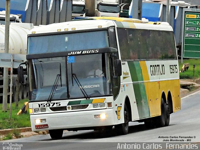 Empresa Gontijo de Transportes 15975 na cidade de João Monlevade, Minas Gerais, Brasil, por Antonio Carlos Fernandes. ID da foto: 3058149.