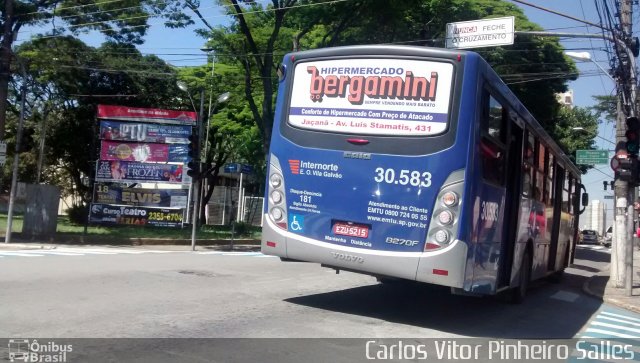 Empresa de Ônibus Vila Galvão 30.583 na cidade de Guarulhos, São Paulo, Brasil, por Carlos Vitor Pinheiro Salles. Número da foto: #3058187.