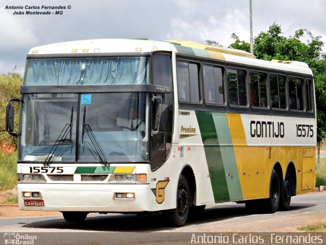 Empresa Gontijo de Transportes 15575 na cidade de João Monlevade, Minas Gerais, Brasil, por Antonio Carlos Fernandes. ID da foto: 3058102.