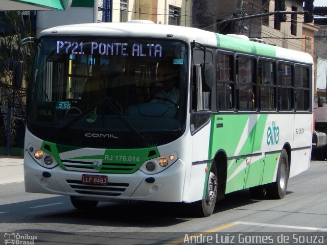 Viação Elite RJ 176.014 na cidade de Volta Redonda, Rio de Janeiro, Brasil, por André Luiz Gomes de Souza. ID da foto: 3057711.