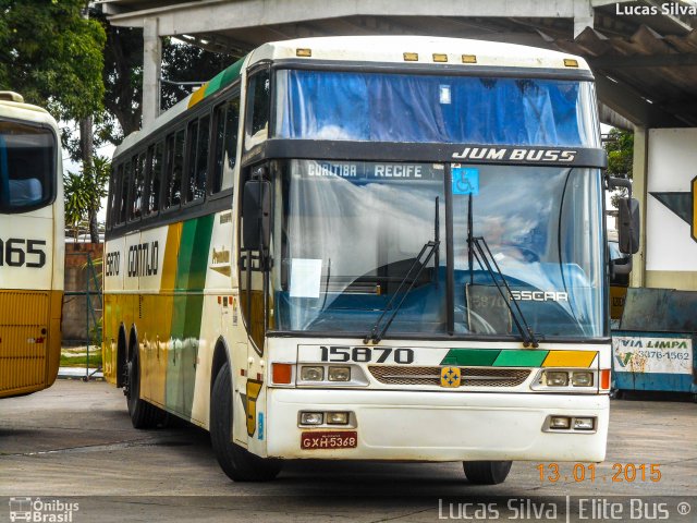 Empresa Gontijo de Transportes 15870 na cidade de Recife, Pernambuco, Brasil, por Lucas Silva. ID da foto: 3058428.