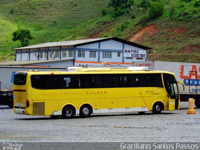Viação Itapemirim 5519 na cidade de Manhuaçu, Minas Gerais, Brasil, por Graciliano Santos Passos. Número da foto: #3060337.