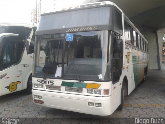 Empresa Gontijo de Transportes 5805 na cidade de Belo Horizonte, Minas Gerais, Brasil, por Diogo Ruas. ID da foto: 3062593.