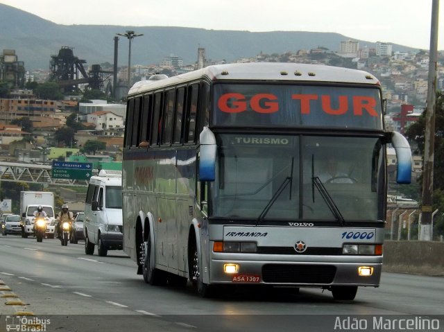 GG Tur Turismo 10000 na cidade de Belo Horizonte, Minas Gerais, Brasil, por Adão Raimundo Marcelino. ID da foto: 3062663.