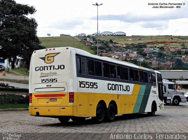 Empresa Gontijo de Transportes 15595 na cidade de João Monlevade, Minas Gerais, Brasil, por Antonio Carlos Fernandes. ID da foto: 3061150.