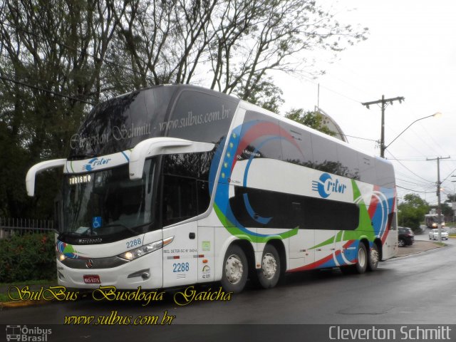 Auto Viação Critur 2288 na cidade de Santa Maria, Rio Grande do Sul, Brasil, por Cleverton Schmitt. Número da foto: #3062744.