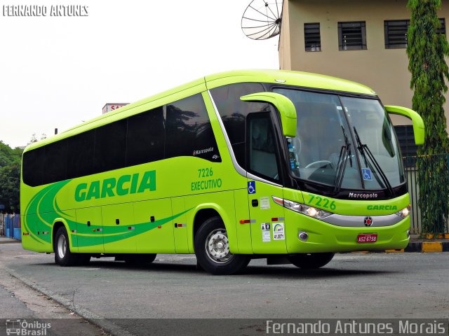 Viação Garcia 7226 na cidade de São Paulo, São Paulo, Brasil, por Fernando Antunes. ID da foto: 3064946.