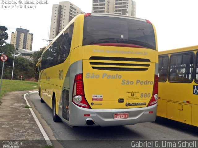 Viação São Paulo São Pedro 880 na cidade de Jundiaí, São Paulo, Brasil, por Gabriel Giacomin de Lima. Número da foto: #3064482.